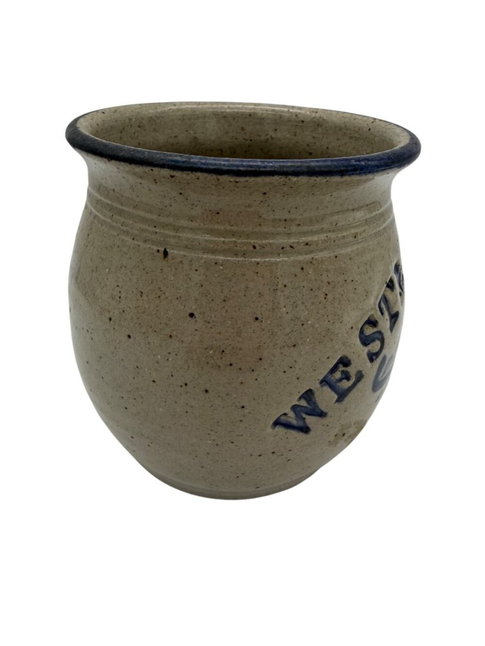 1995 Studio Pottery Westminster Massachusetts Stoneware Mug Blue Decor Handmade - Picture 2 of 6